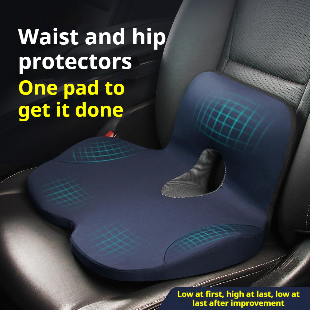 Memory Foam Car Neck Pillow Lumbar Support - Araba Ana Sürücü Koltuğu Yükseltici Koltuk