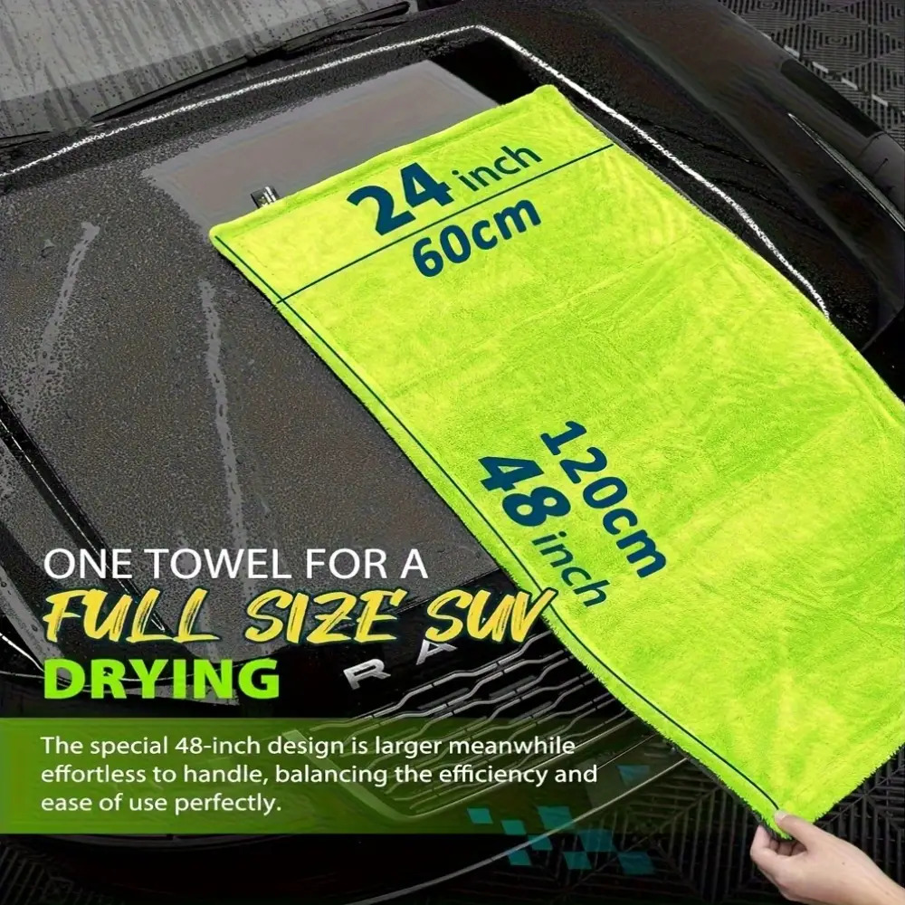 Microfiber Car Drying Towel Super Absorbent - 1400GSM Ağır Hizmet Tipi SUV Kamyon