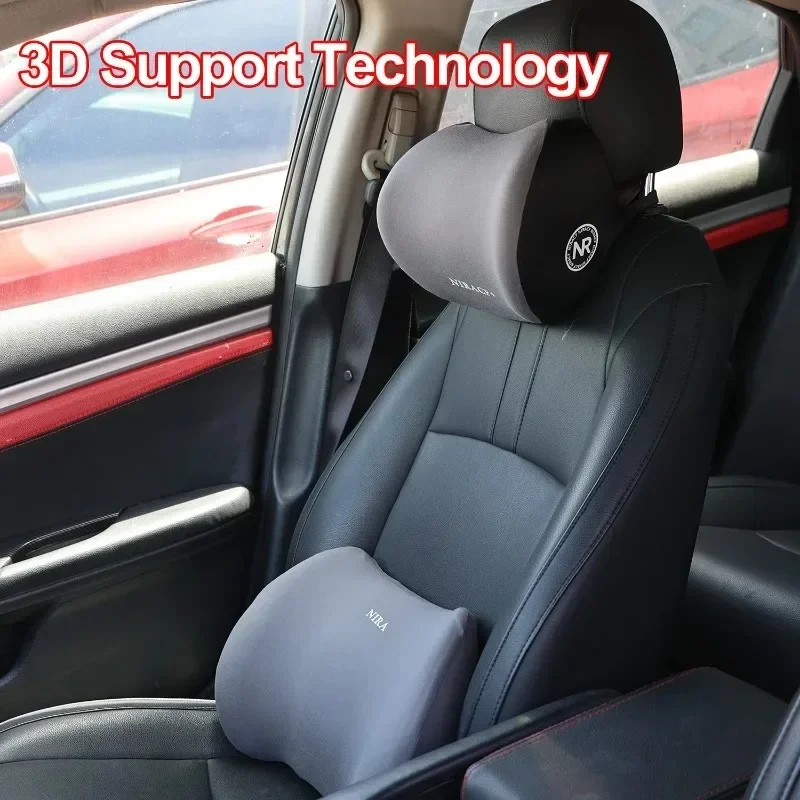 Memory Foam Car Neck Pillow Lumbar Support - Yeni Nesil Hafızalı Köpük Otomobil Boyun