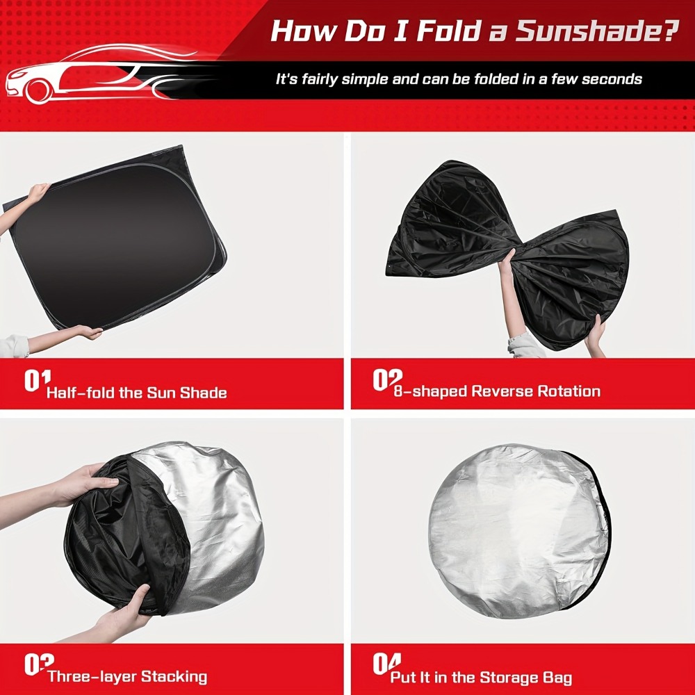 Araba Ön Cam Güneşliği, Katlan - Car Sunshade Windshield Umbrella Foldable incelemesi ve fiyatı