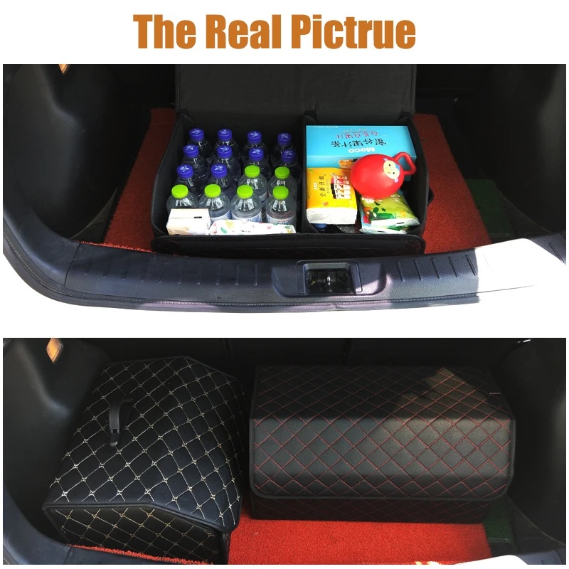 Katlanabilir PU Deri Araba Bag - Car Trunk Organizer Foldable Storage Box incelemesi ve fiyatı