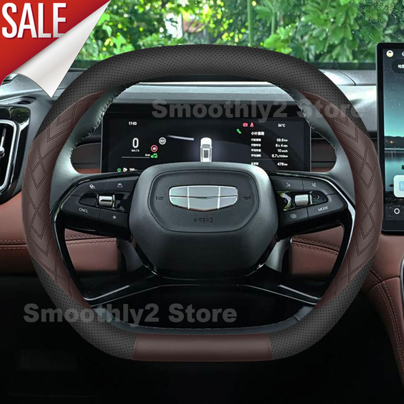 Geely EX5 Galaxy E5 EX5 Starra - Car Steering Wheel Cover Anti Slip Breathable incelemesi ve fiyatı