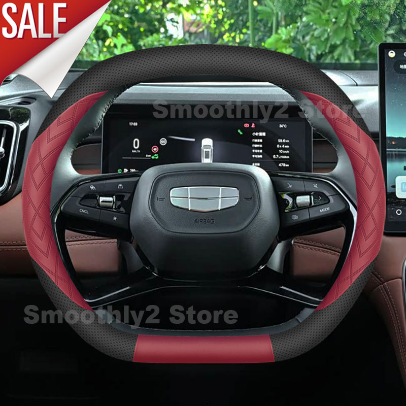 Geely EX5 Galaxy E5 EX5 Starra - Car Steering Wheel Cover Anti Slip Breathable incelemesi ve fiyatı