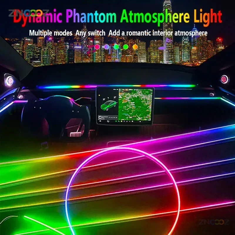 18IN1 Neon araba iç ortam ışık - Led Ambient Interior Car Lights App Control incelemesi ve fiyatı