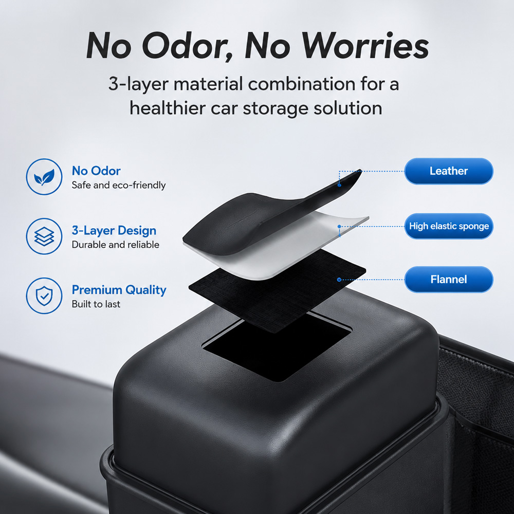 1 Adet Kcimo Asılabilir PU Der - Car Trunk Organizer Foldable Storage Box incelemesi ve fiyatı